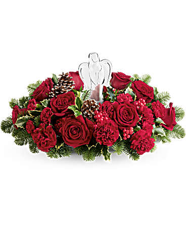 Teleflora's Evergreen Blooms Bouquet
