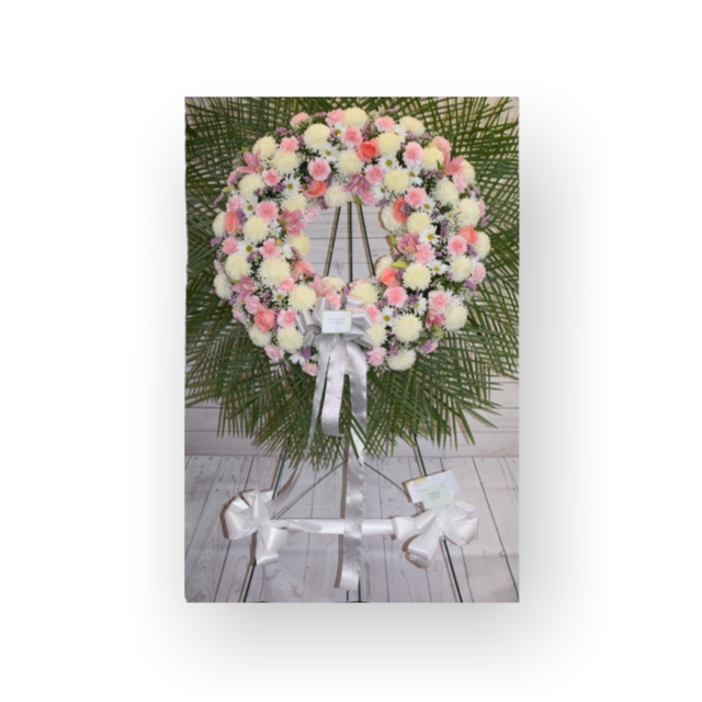 Pink & White Wreath
