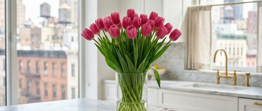 Why tulips grow in vase and how to stop the droop