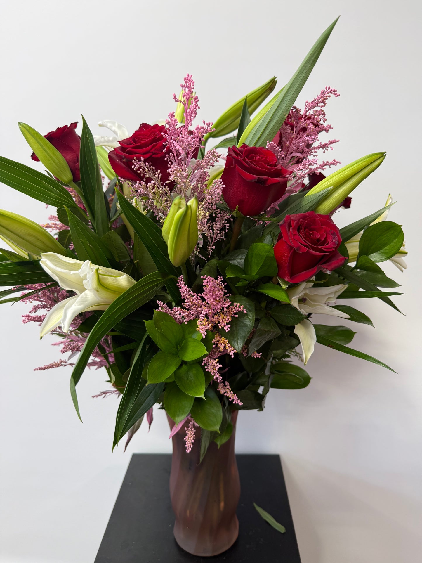 Roses & Lily Arrangement