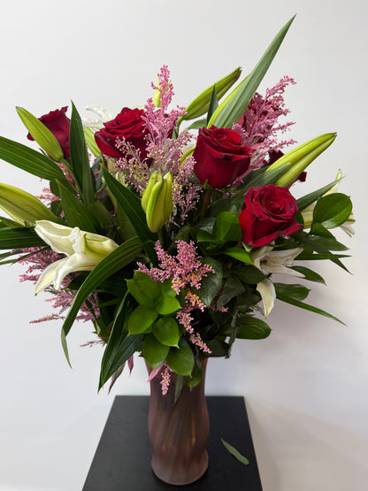Roses & Lily Arrangement