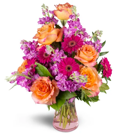 Invigorate-Timeless floral elegance with a mix of classic roses and seasonal blooms for anniversaries.