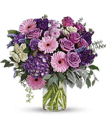 Magnificent Mauves-Distinctive and rare floral arrangement for anniversaries, featuring exotic and unique flowers