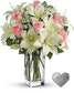 Teleflora's Heavenly and Harmony Vase