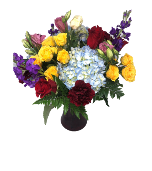 Sunset-Warm, sunset-inspired floral arrangement for a serene evening